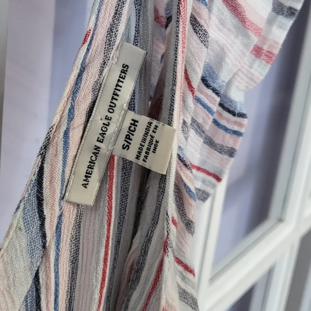 American Eagle romper neck ruffle S - Picture 5 of 6